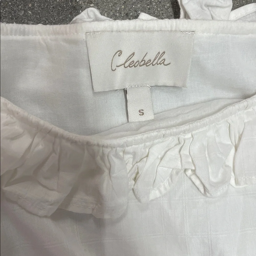 Cleobella White Ruffle Dress - Picture 2 of 9